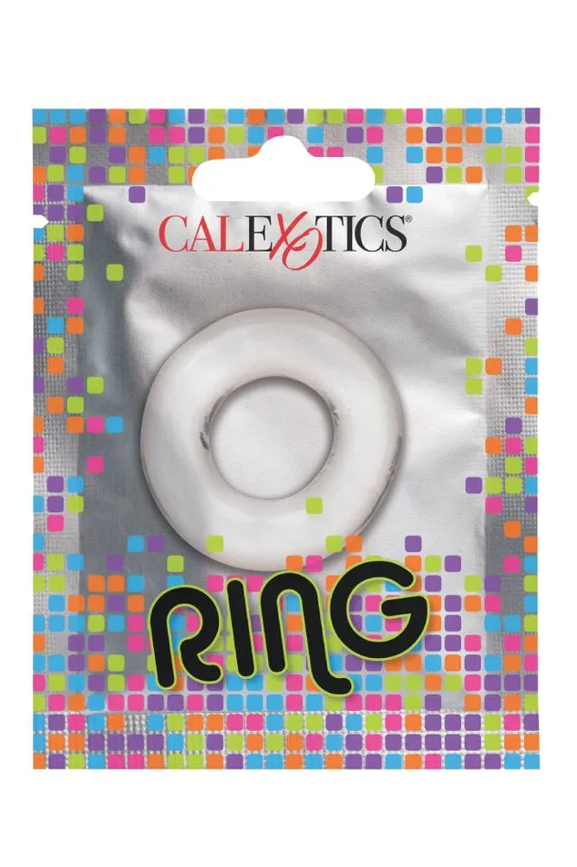 Cal Exotics Foil Pack Cock Ring Clear Cal Exotics Male Sex Toys