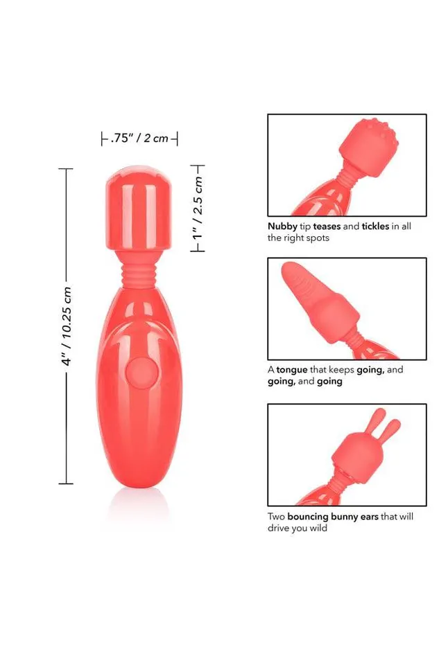 Cal Exotics Rechargeable Massager Kit Coral Cal Exotics Female Sex Toys