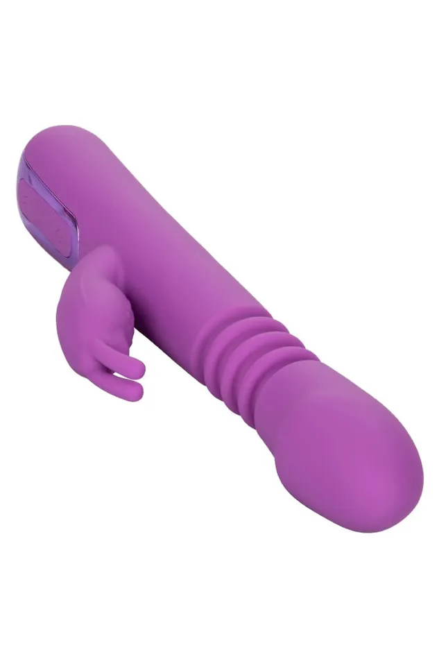 Cal Exotics Vibrators Cal Exotics Jack Rabbit Elite Thrusting Rabbit Vibrator Purple