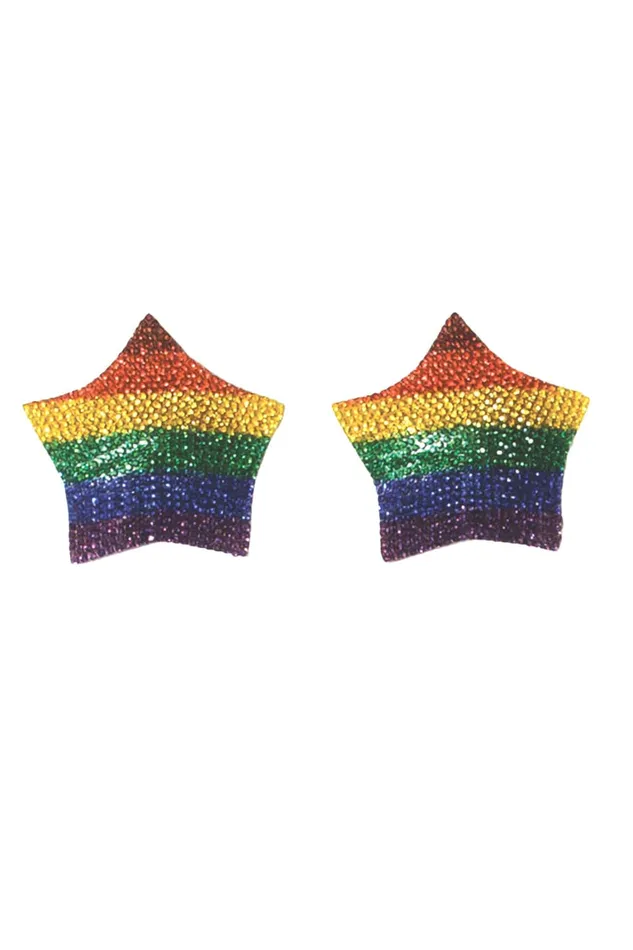 Coquette 7265 Rhinestone Rainbow Pasties Coquette Anal