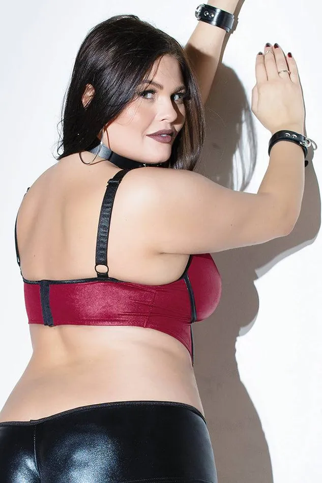Coquette D9384X Bra Top BlackMerlot Coquette Anal