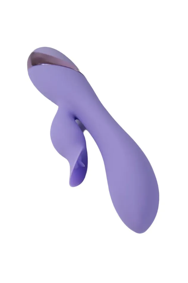 Cousins Group Female Sex Toys Cousins Group Juicy OGasm Dual Vibrator With Flickering Tongue Lavender
