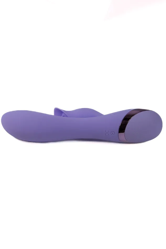 Cousins Group Female Sex Toys Cousins Group Juicy OGasm Dual Vibrator With Flickering Tongue Lavender