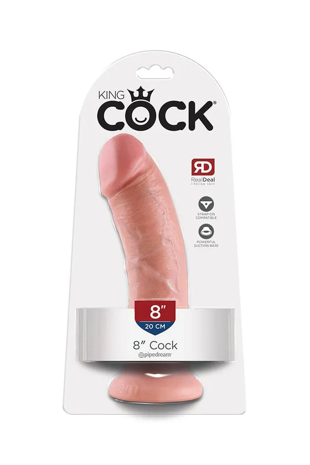 Dildos Pipedream Pipedream King Cock Ultra Realistic Dildo 8 inch Assorted Colors