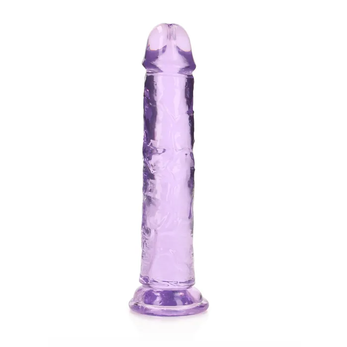 Dildos Shots Real Rock Crystal Clear 7 Inch Dildo Purple Shots Toys