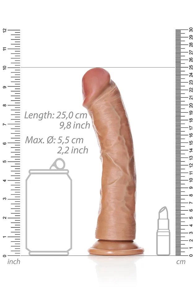 Dildos Shots Toys Shots Toys RealRock 9 inch Curved Dildo Various Colors