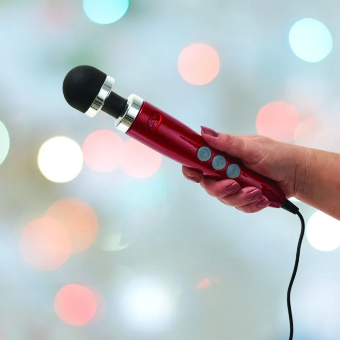 Doxy Die Cast 3 Wand Massager Candy Red Doxy Vibrators