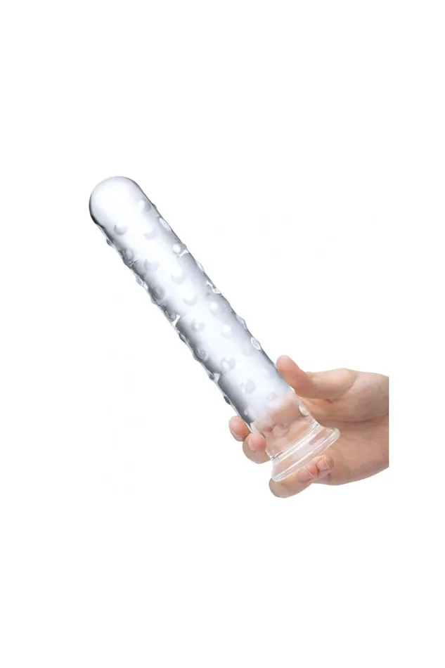 Electric Eel Dildos Gls Extra Large 10 Textured Glass Dildo Clear