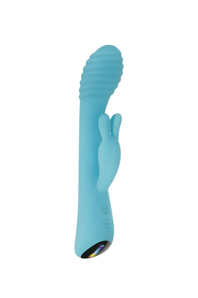 Evolved Aqua Bunny Vibrator Blue Evolved Vibrators