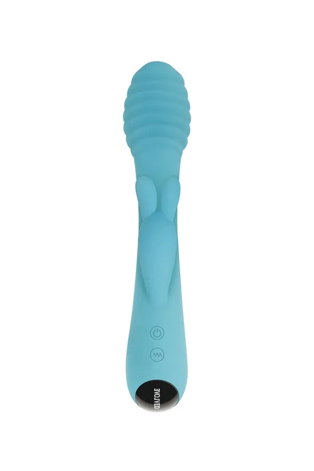 Evolved Aqua Bunny Vibrator Blue Evolved Vibrators