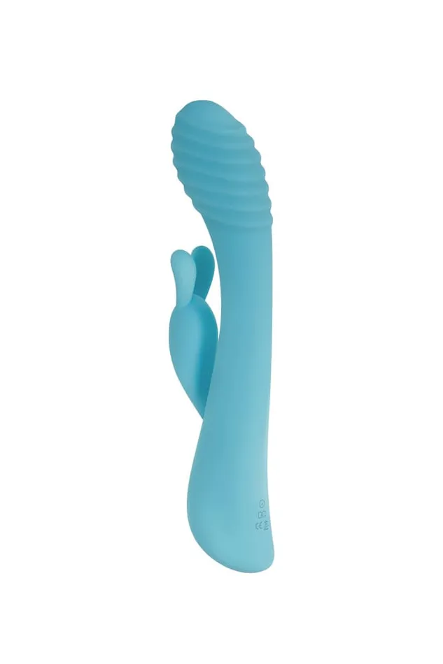 Evolved Aqua Bunny Vibrator Blue Evolved Vibrators