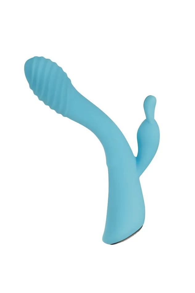 Evolved Aqua Bunny Vibrator Blue Evolved Vibrators