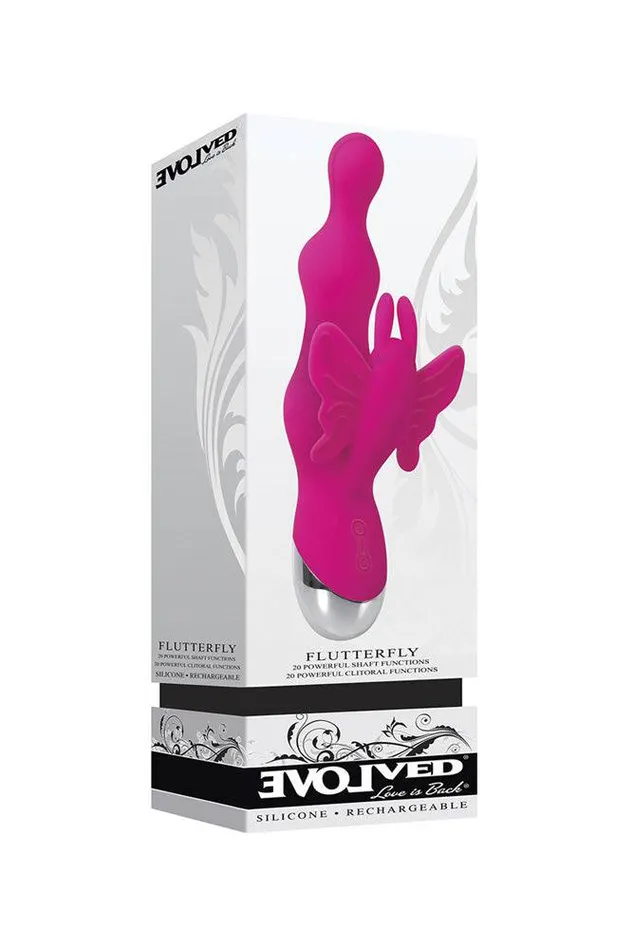 Evolved Flutterfly Vibrator Pink Evolved Vibrators