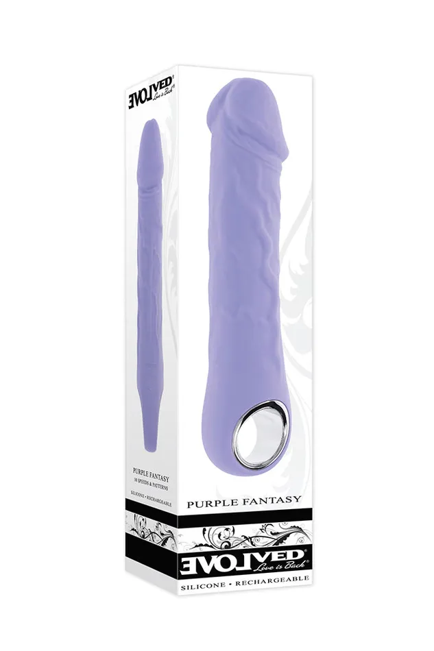 Evolved Purple Fantasy Phallic Vibrator Lavender Evolved Vibrators