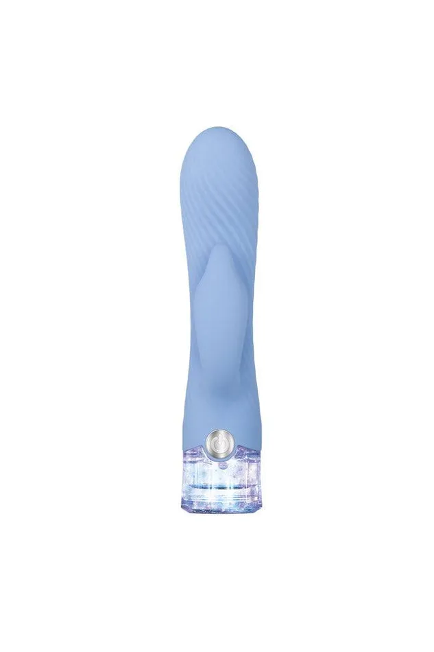 Evolved Vibrators Evolved Glitteriffic Dual Vibrator Periwinkle