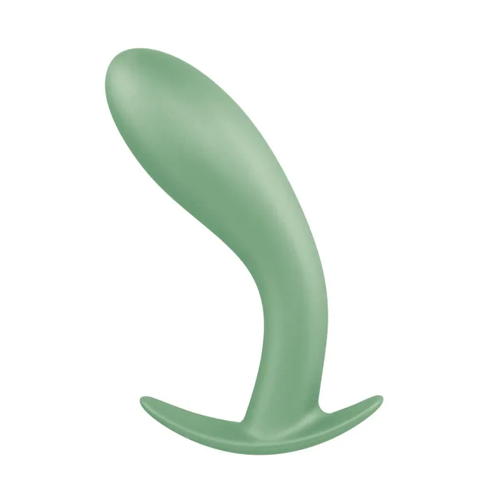 Excellent Power Anal Excellent Power Metallic Glam Curved Butt Plug Green