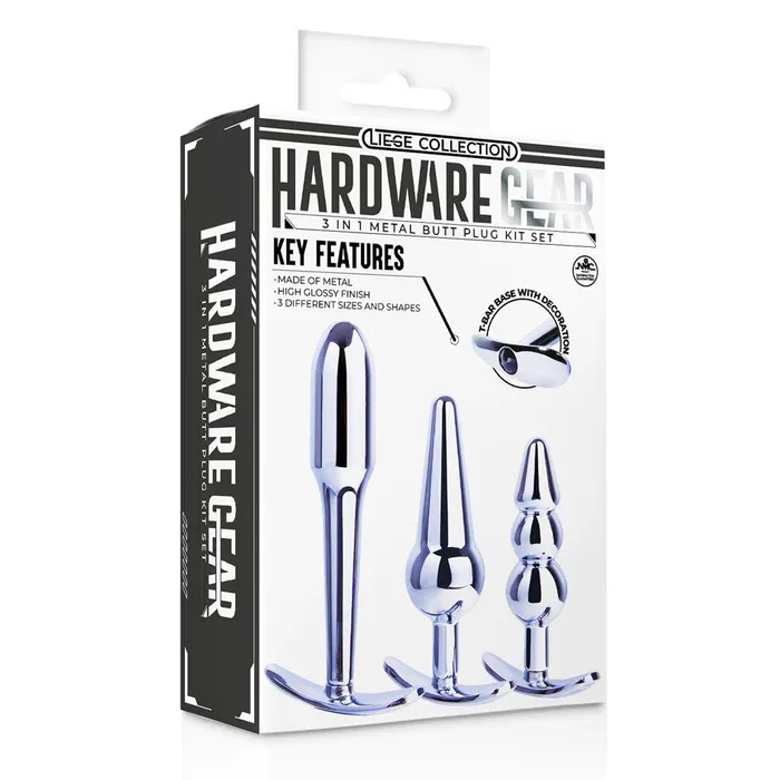 Excellent Power Hardware Gear Metal Butt Plug Kit Explorer Excellent Power Anal