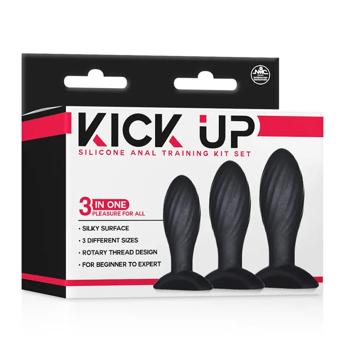 Excellent Power Male Sex Toys Excellent Power Kick Up 3 in 1 Silicone Anal Training Set Ribbed