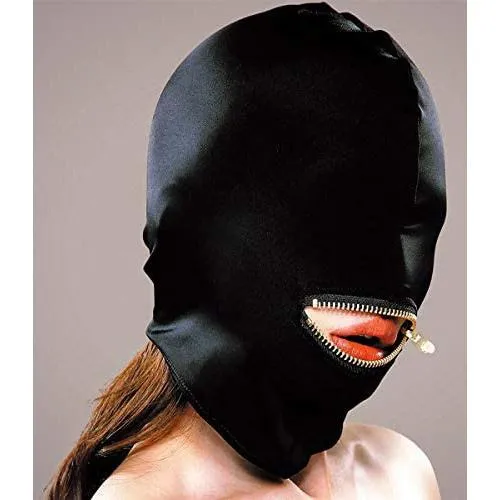 EXECUTE Male Sex Toys Execute Microfiber Mask With Mouth Zip