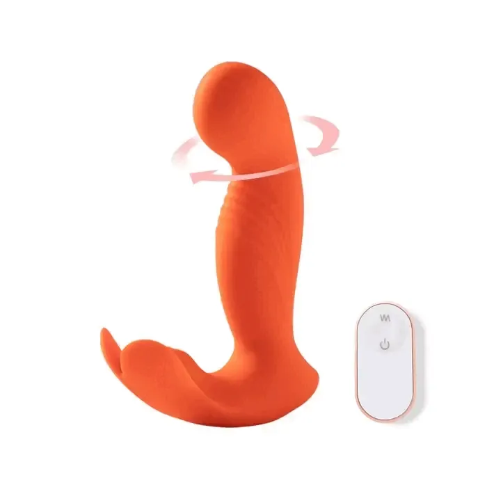 Female Sex Toys Honey Play Box Honey Play Box Crave 3 GSpot Vibrator with Rotating Head Clit Tickler Orange Female Sex Toys Honey Play Box Honey Play Box Crave 3 GSpot Vibrator with Rotating Head Clit Tickler Orange