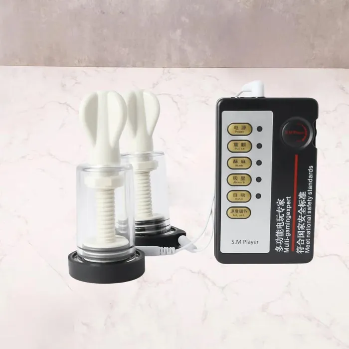 Female Sex Toys Oxyshop Twist Action Electro Nipple Suction cups