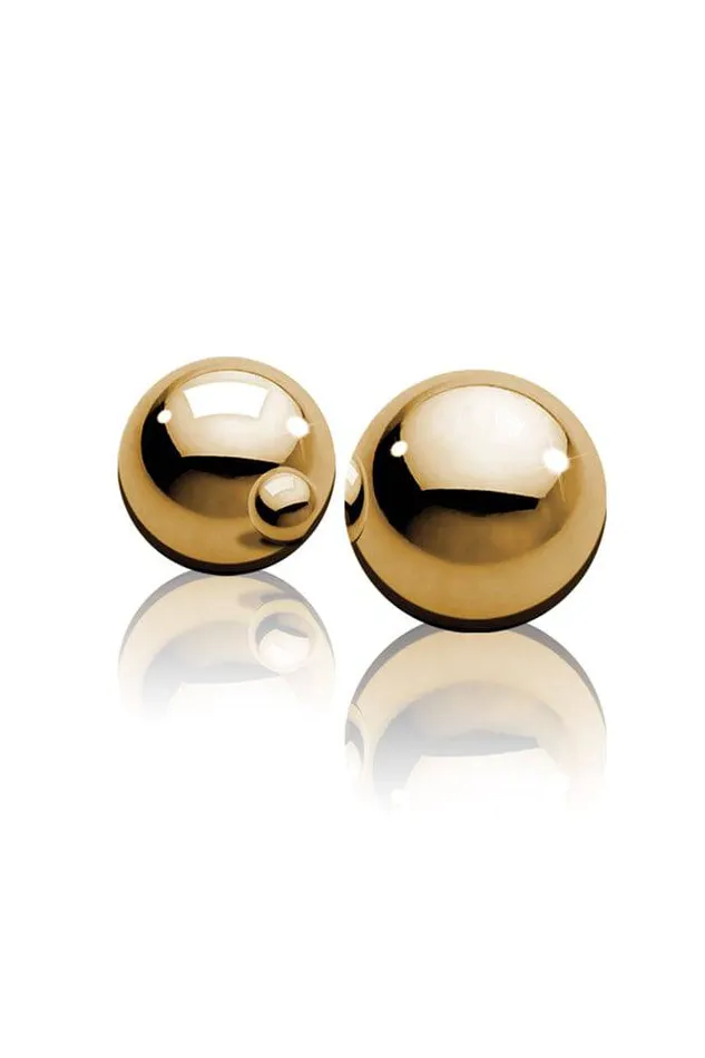 Female Sex Toys Pipedream Fetish Fantasy Gold Ben Wa Balls Gold Pipedream