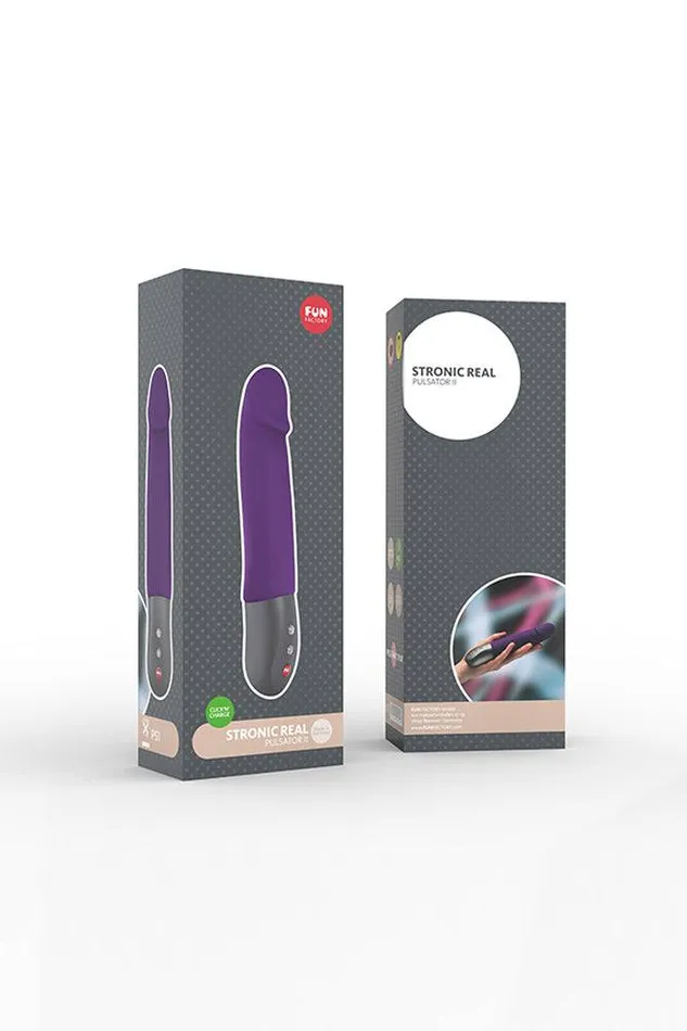 Fun Factory Fun Factory Stronic Real Realistic Pulsator Dark Violet Dildos