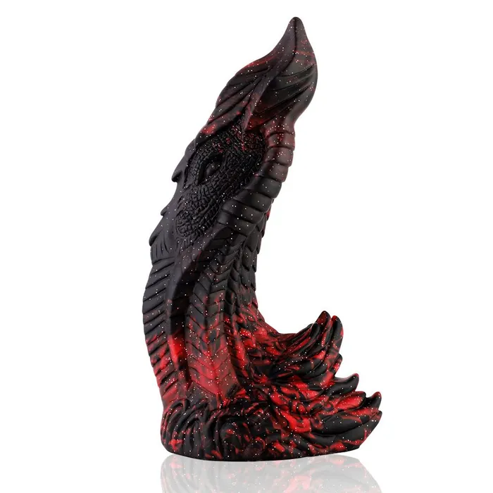 HiSmith Anal HiSmith Waldolo Ceolia Silicone Remote Vibrating Dildo 97 Inch BlackRed