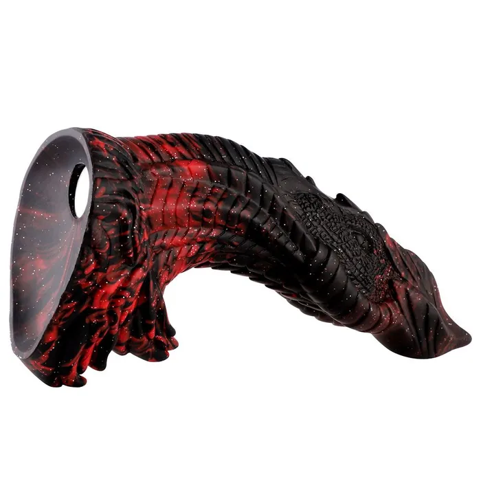 HiSmith Anal HiSmith Waldolo Ceolia Silicone Remote Vibrating Dildo 97 Inch BlackRed