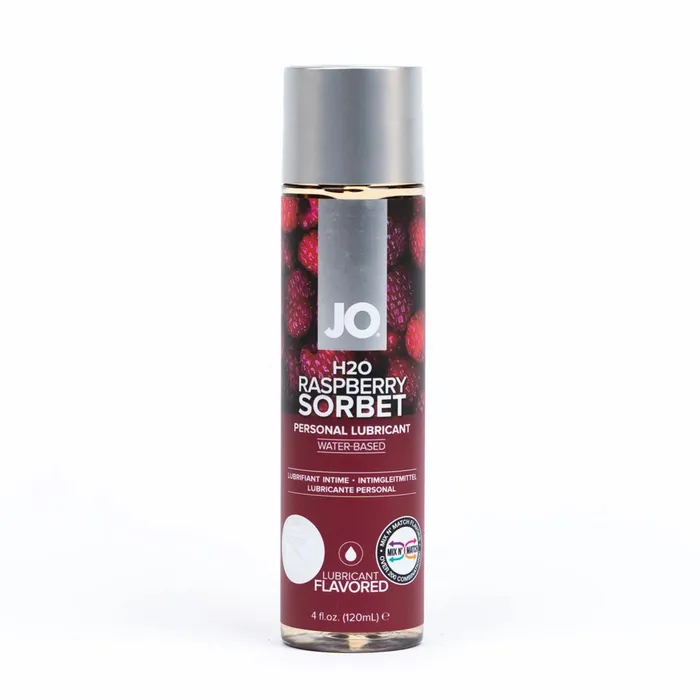 JO Lubricants JO H2O Fruit Raspberry Sorbet Flavored Lubricant 120ml