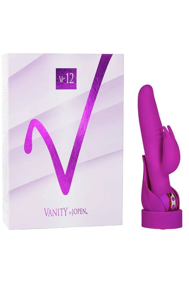 Jopen Vibrators Jopen Vanity Vr12 Dual Rabbit Vibrator Purple