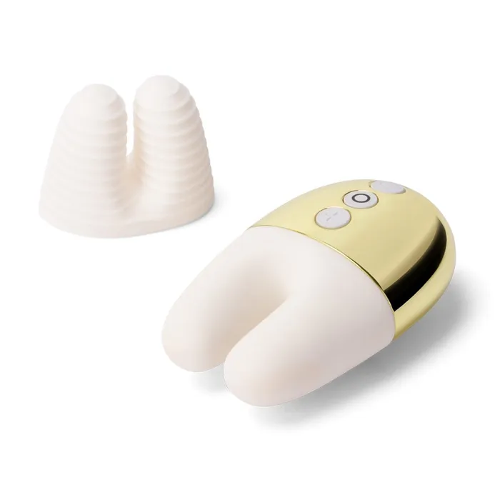 Le Wand Chrome Double Vibe White Gold LE WAND Vibrators