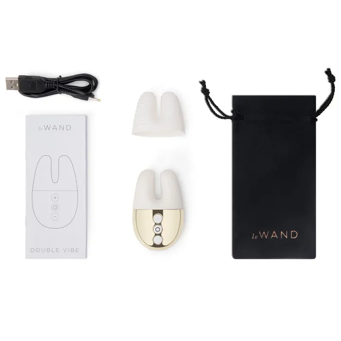 Le Wand Chrome Double Vibe White Gold LE WAND Vibrators