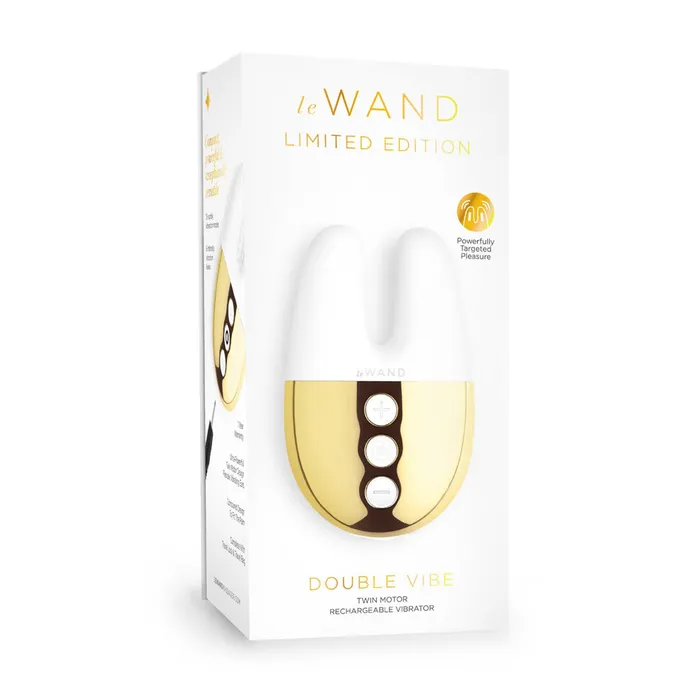 Le Wand Chrome Double Vibe White Gold LE WAND Vibrators