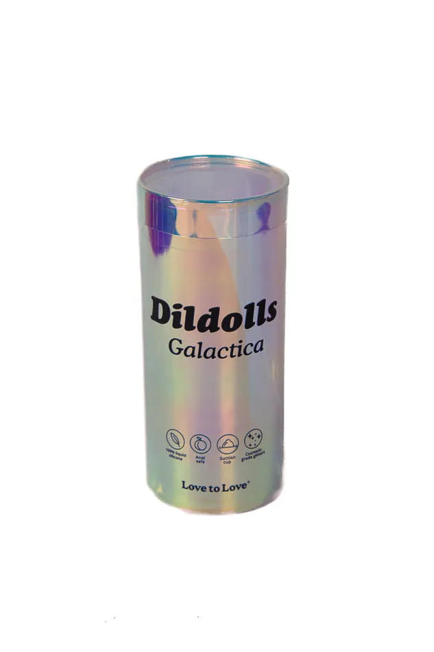 Love to Love Dildos Love to Love Dildolls Galactica Glitter Dildo BlueWhite