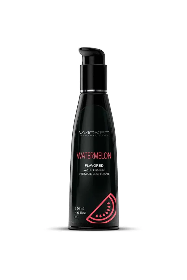 Lubricants Wicked Sensual Care Wicked Sensual Care Aqua Flavored Lubricant Watermelon 4oz Lubricants Wicked Sensual Care Wicked Sensual Care Aqua Flavored Lubricant Watermelon 4oz