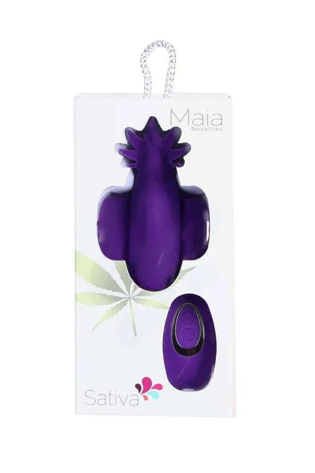 Maia Toys Sativa Remote Control Panty Vibrator Purple Maia Toys Vibrators