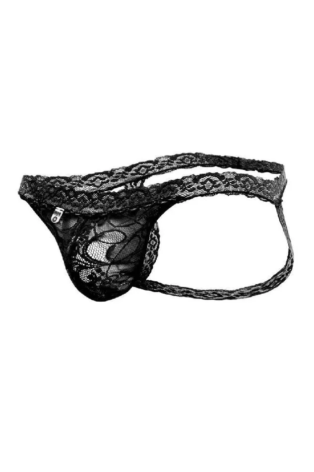 Male Basics Male Basics Lace Jockstrap Black MBL12 Anal