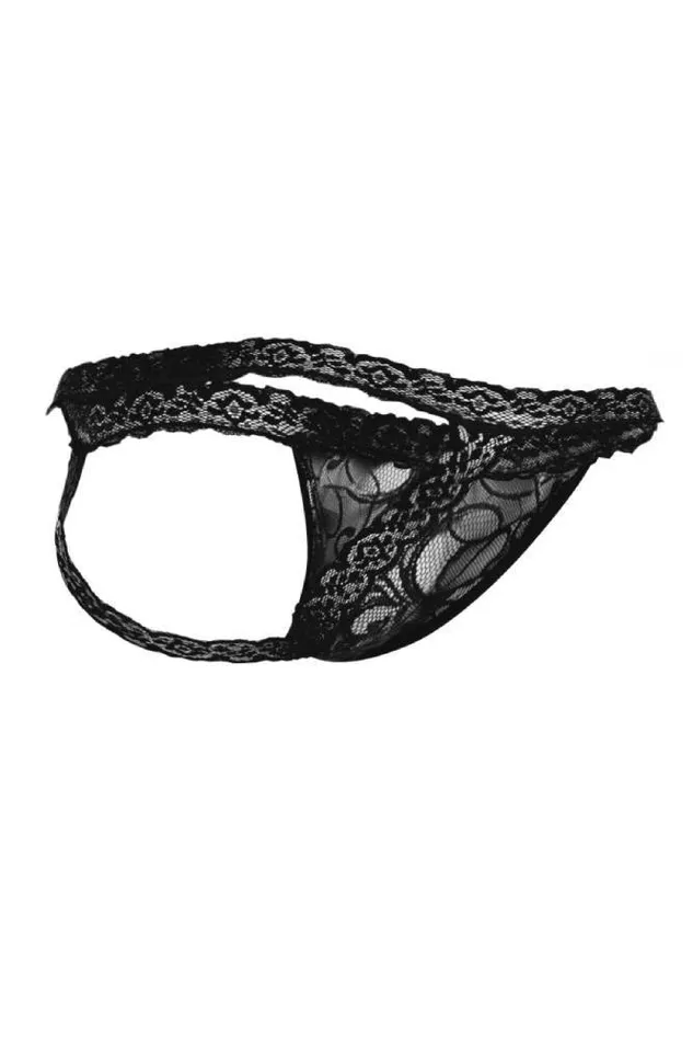 Male Basics Male Basics Lace Jockstrap Black MBL12 Anal