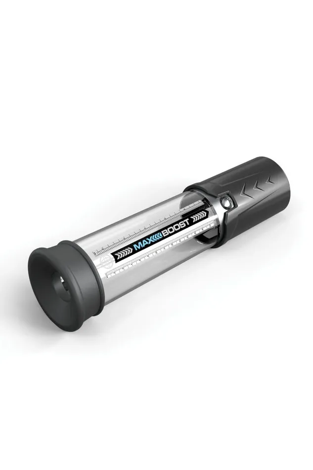 Male Sex Toys Pipedream Pipedream Pump Worx Max Boost Penis Pump BlackClear