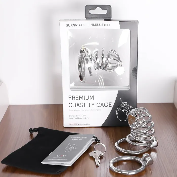 Male Sex Toys US STOCK OXY06 Premium Chastity Cage