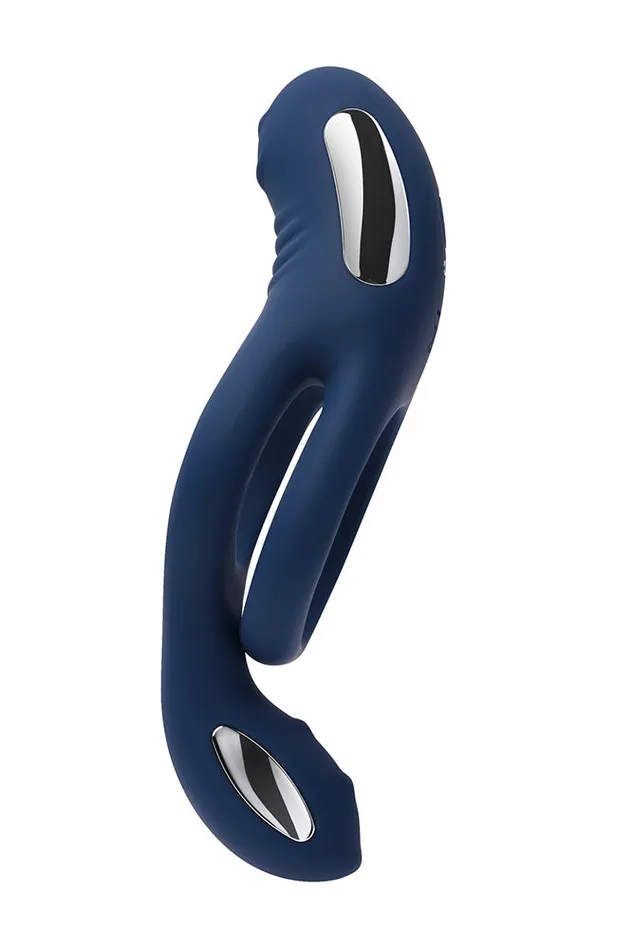 Male Sex Toys Zero Tolerance Ring Around the Rosy Vibrating Cock Ring Blue Zero Tolerance