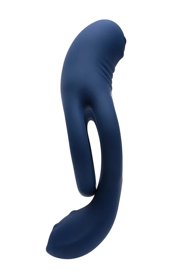 Male Sex Toys Zero Tolerance Ring Around the Rosy Vibrating Cock Ring Blue Zero Tolerance