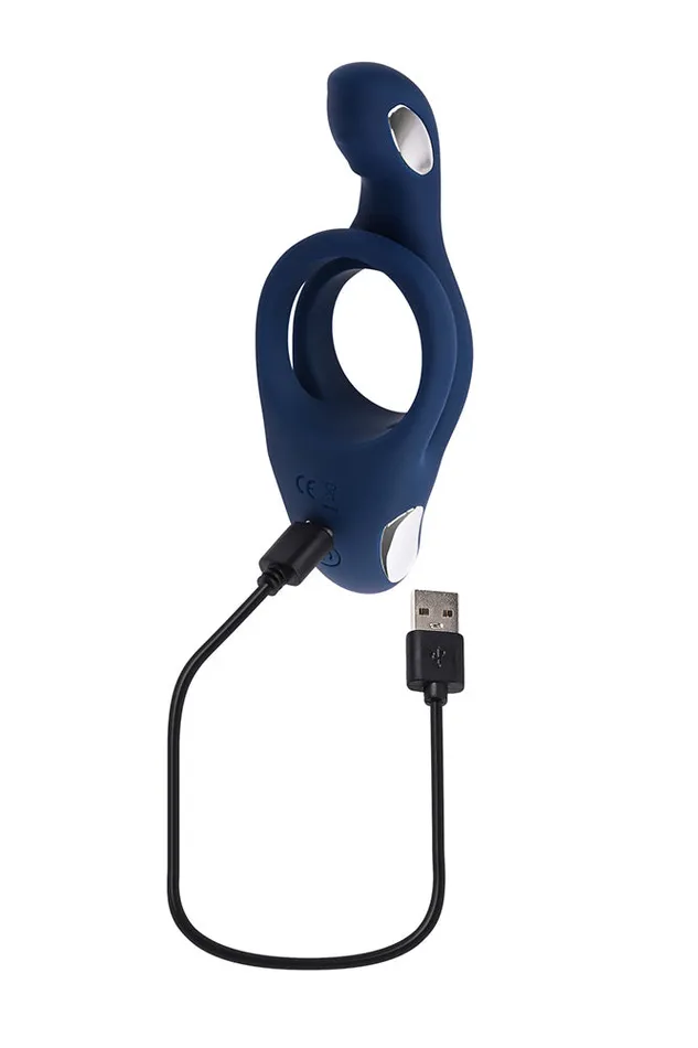 Male Sex Toys Zero Tolerance Ring Around the Rosy Vibrating Cock Ring Blue Zero Tolerance