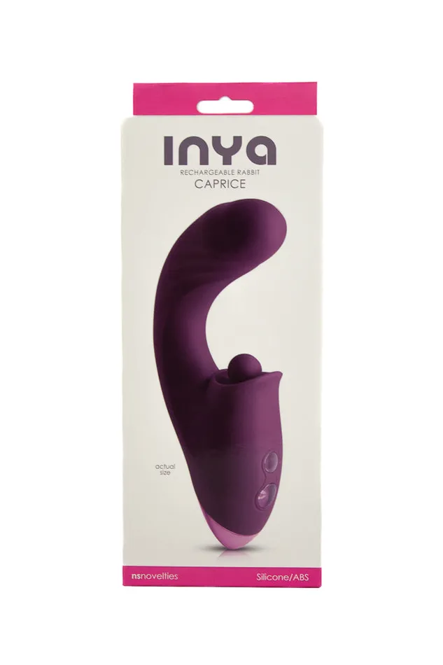 NS Novelties INYA Caprice Thrusting Dual Vibrator Purple NS Novelties Vibrators