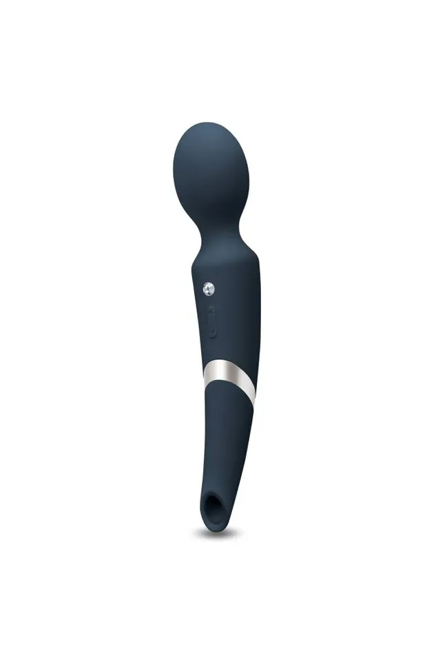 NS Novelties Vibrators NS Novelties Sugar Pop Aurora DualEnded Wand Vibrator Blue