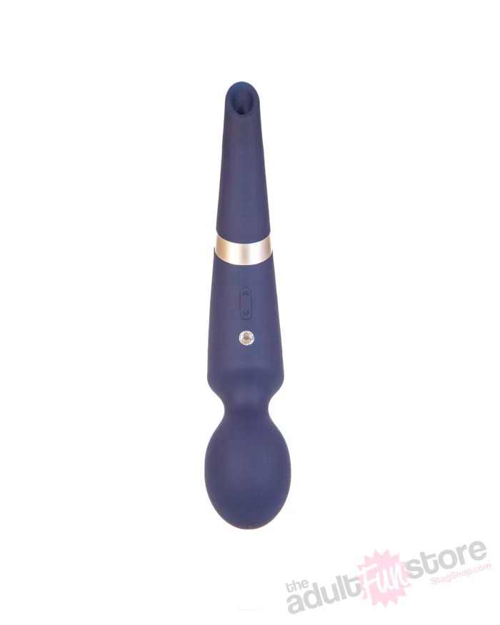 NS Novelties Vibrators NS Novelties Sugar Pop Aurora DualEnded Wand Vibrator Blue
