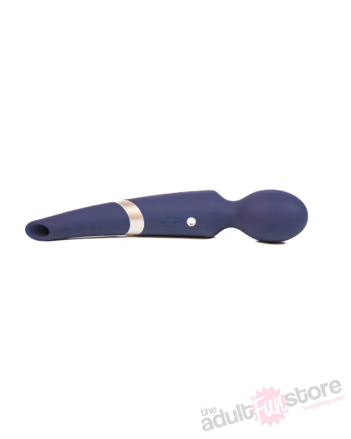 NS Novelties Vibrators NS Novelties Sugar Pop Aurora DualEnded Wand Vibrator Blue