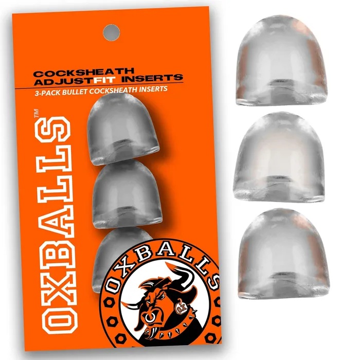 Oxballs Vibrators Oxballs ADJUSTfits Cocksheath Inserts 3pack