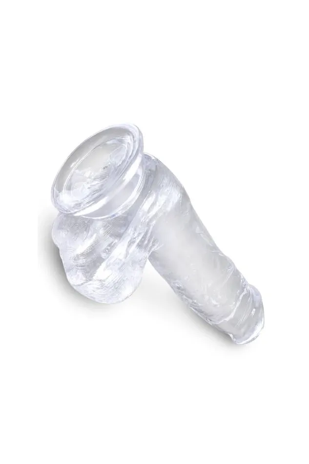 Pipedream King Cock 6 Realistic Dildo with Balls Clear Pipedream Female Sex Toys